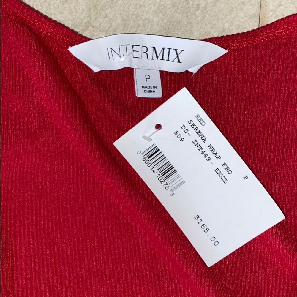 Intermix Red Ribbed Dress - Picture 2 of 4